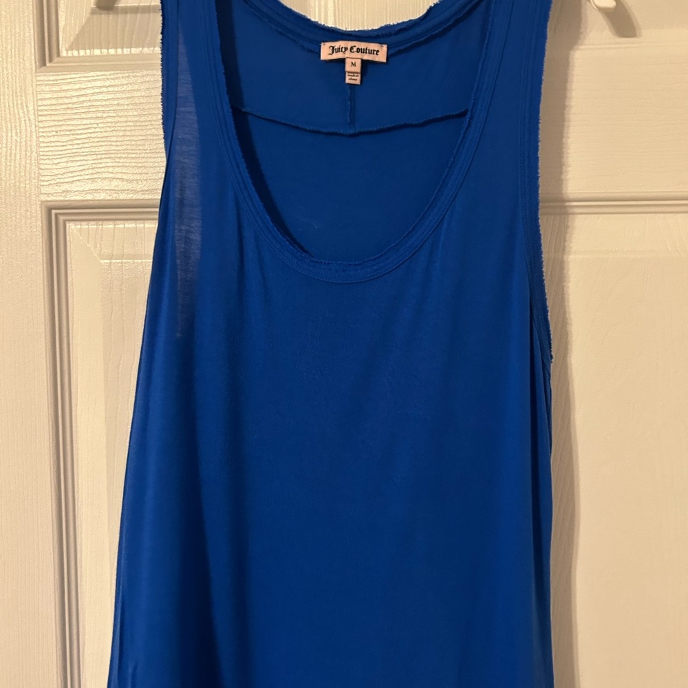 Juicy Couture Blue Relaxed Tank Top